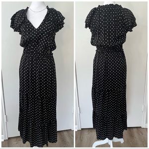 Old Navy | Black Polka Dot Maxi Dress